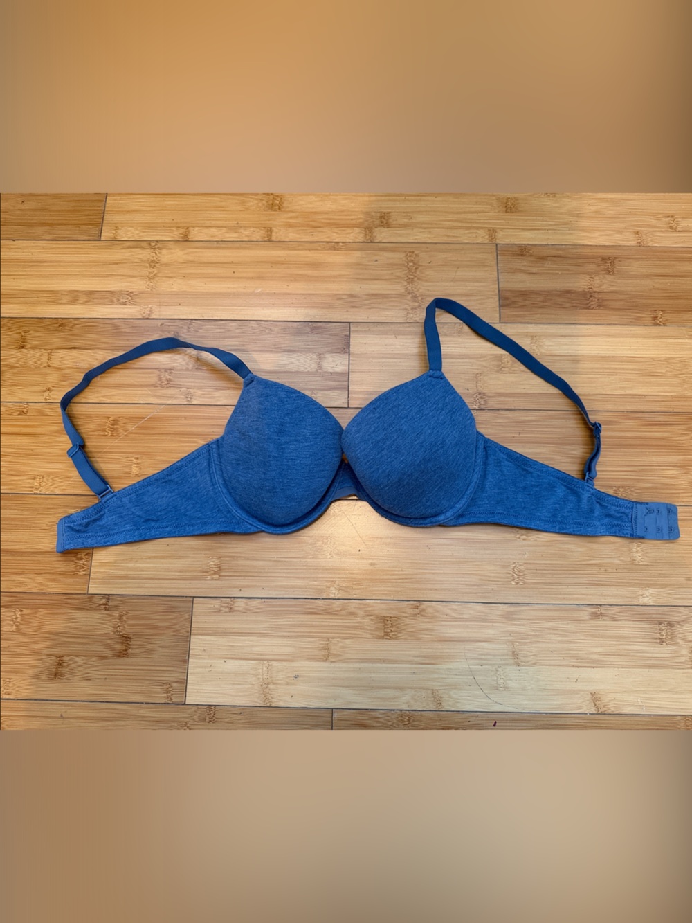 Auden Demi Coverage Daily T-Shirt Bra in Denim Blue